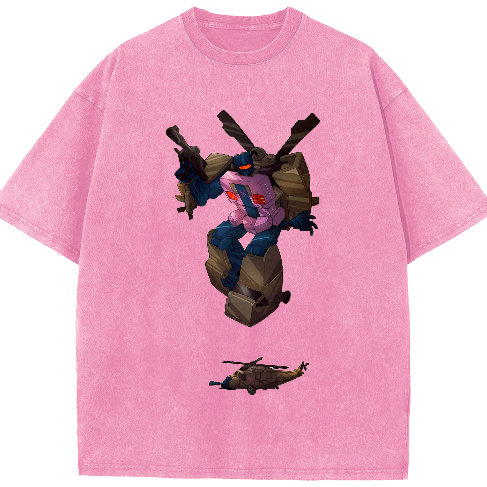 （画像用）  綿100% ヴィンテージ風 半袖Tシャツ（フロントプリント）
